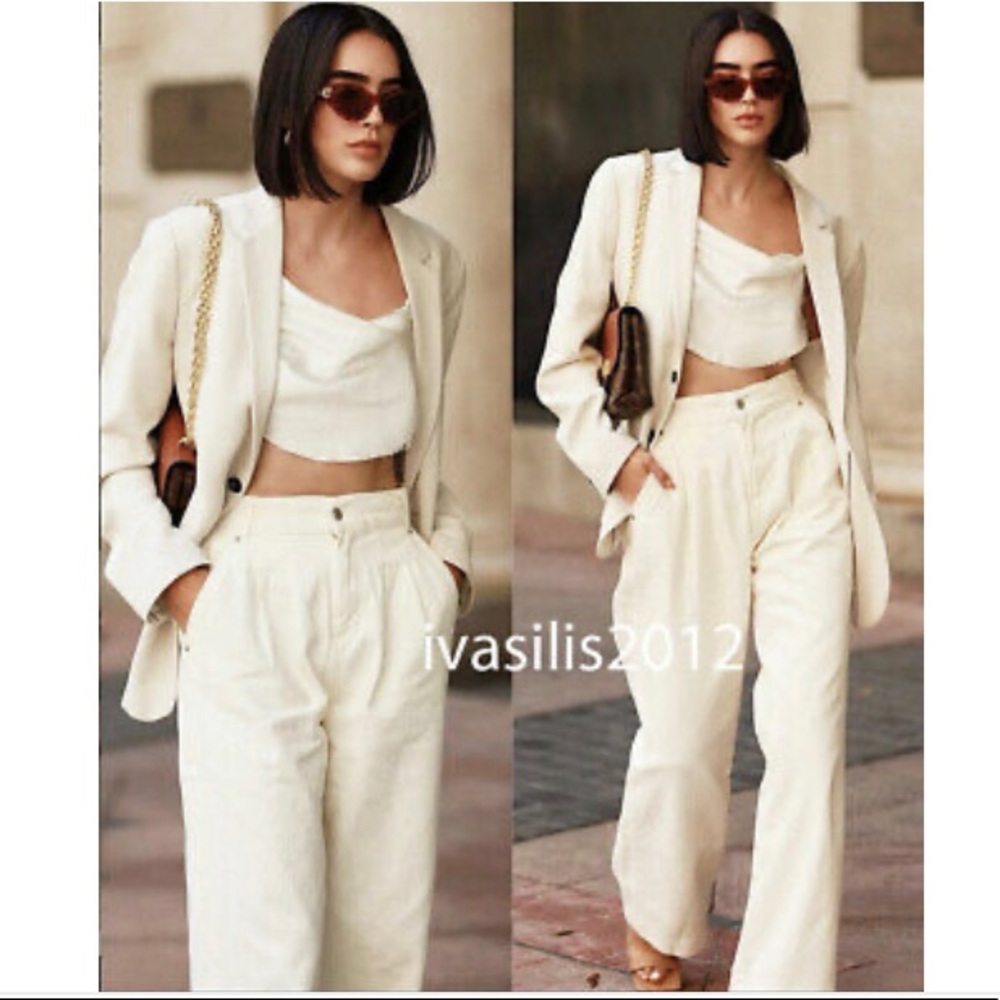 Zara Worker Palazzo Pants